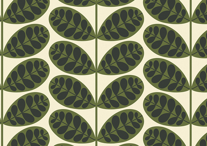 Orla Kiely Botanica Stem, Green - Twist&Fit Roman Blind - Image 8
